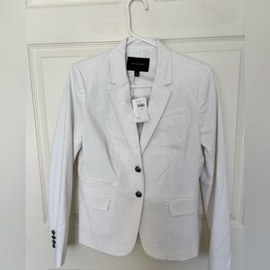 Banana Republic Factory Textured White Blazer
